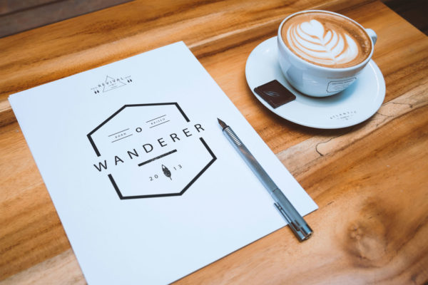 A4信笺信头和咖啡杯品牌VI设计预览样机素材 A4 Letterhead and Coffee Cup Mockup