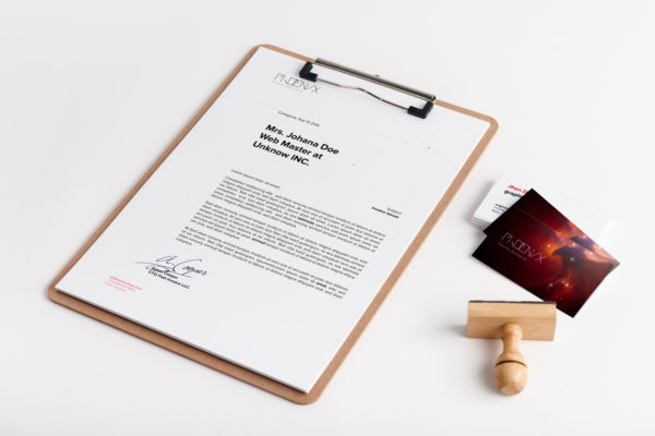 A4剪贴板和企业名片品牌VI设计效果图样机素材01 A4 Clipboard and Business Cards Mockup 01