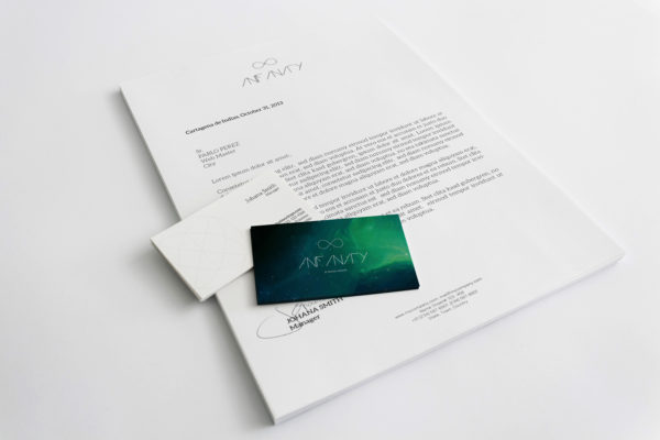 A4尺寸规格信头和企业名片设计预览样机素材模板 A4 Letterhead and Business Cards Mockup