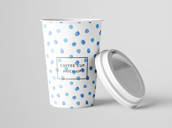 7个咖啡纸杯设计图PSD样机素材模板 7 PSD Coffee Cup Mockups