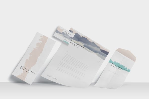 常用办公用品样机素材模板 Stationery Mock Ups