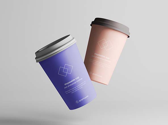 7个咖啡纸杯定制外观设计效果图样机素材模板 7 Coffee Cup Mockups
