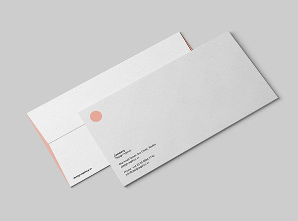 标准DL信封设计图样机素材PSD模板 Standard DL Envelope Mockup