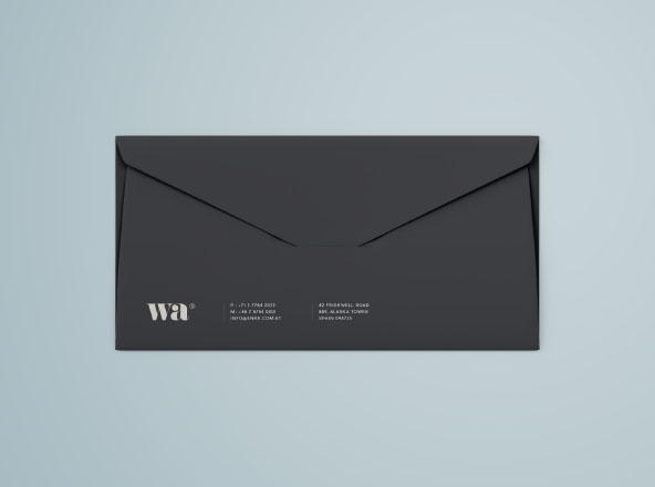 侧缝信封外观设计样机素材模板 Side Seam Envelope Mockup