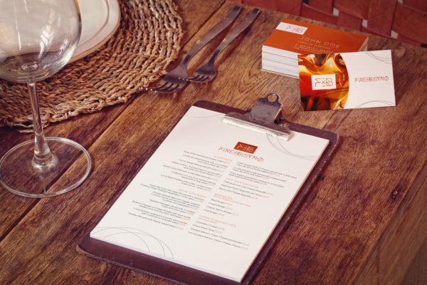 名片/菜单设计品牌VI设计预览样机素材模板 Business Cards, Menu Mockup