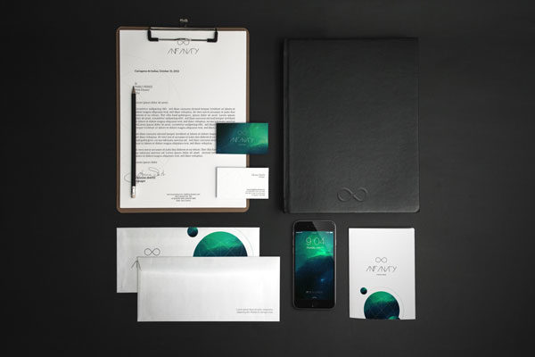 办公用品套件VI设计效果图样机素材 Stationery Mockup 7