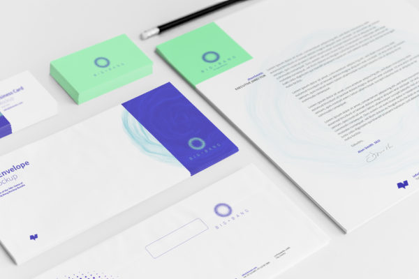 办公用品套装品牌VI设计效果预览图样机素材01 Stationery Mockup 01