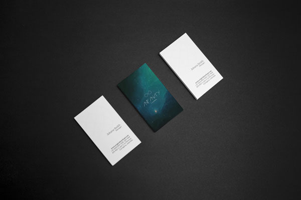企业名片排版设计效果图样机素材6 Business Card Mockup 6