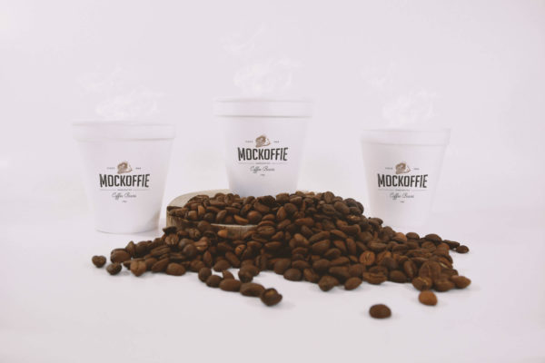 咖啡纸杯设计效果图样机素材模板 Coffee Cups Mockup