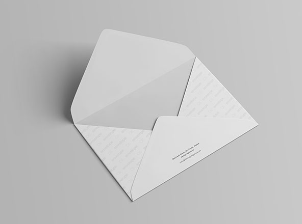 C6信封外观设计样机素材模板 C6 Envelope Mockup