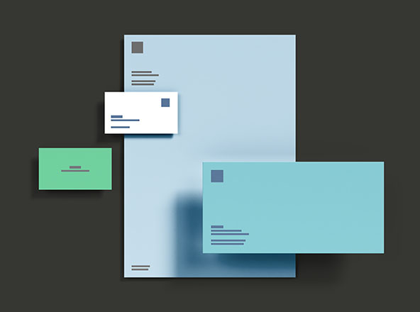 基础办公用品企业品牌VI设计预览样机素材模板 Basic Branding Mockup