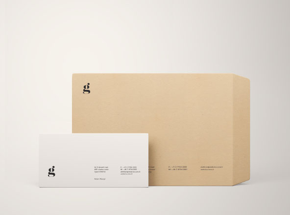 两种尺寸规格信封设计PSD样机素材模板 Two Size Envelope Mockups .PSD