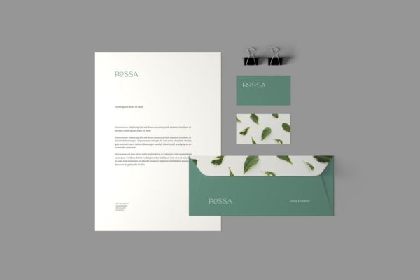 品牌VI体系设计效果图预览样机素材模板 Branding Stationery Mockups
