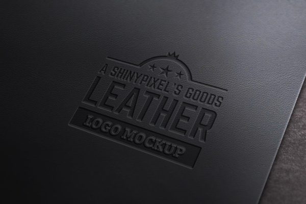 Logo品牌商标真皮印章效果样机素材v2 Leather Stamp Mockup Vol.2