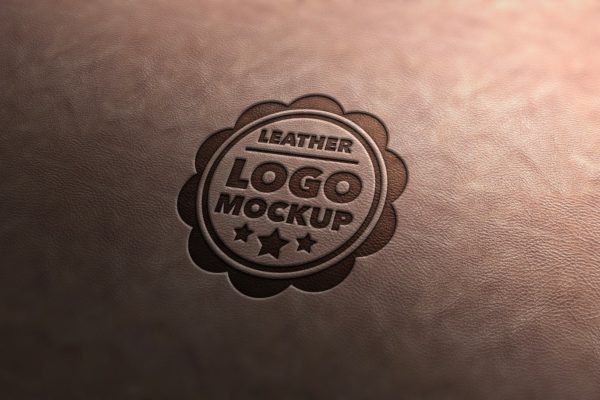 Logo品牌商标真皮印章效果样机素材v3 Leather Stamp Mockup Vol.3