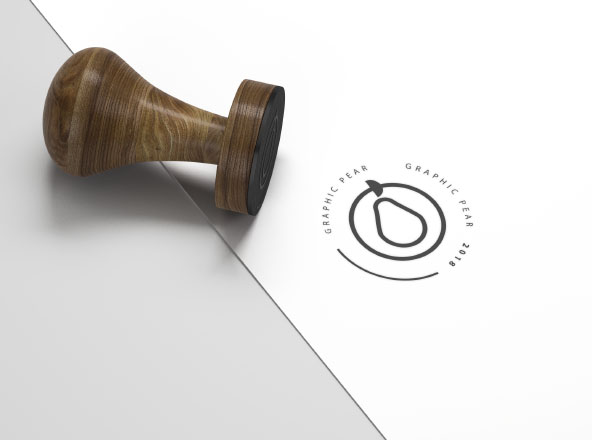 Logo设计效果预览印章样机素材模板 Stamp Mockup – Photoshop Smart Object