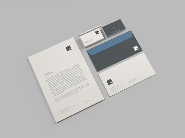 品牌VI设计效果预览办公用品样机素材模板 Professional Stationery Mockup