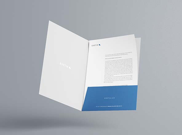 A4纸质文件夹设计样机素材模板 A4 Folder Mockup