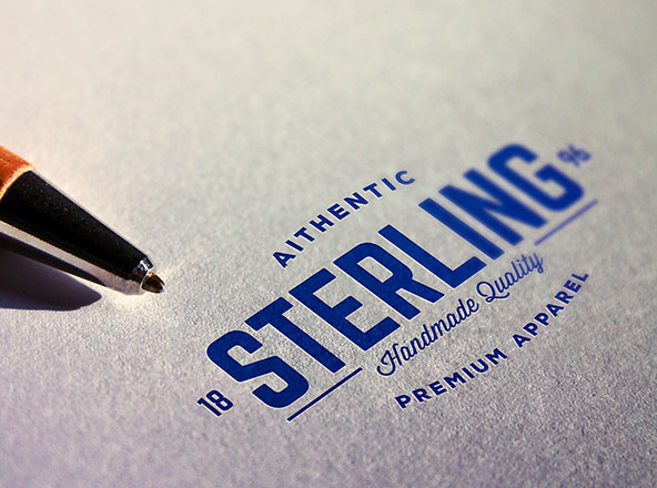 Logo商标印刷效果图样机素材模板 Printed Perspective Logo Mockup