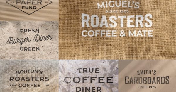 Logo设计做旧工艺效果图样机素材模板v2 Craft Old Logo Mockups vol.2