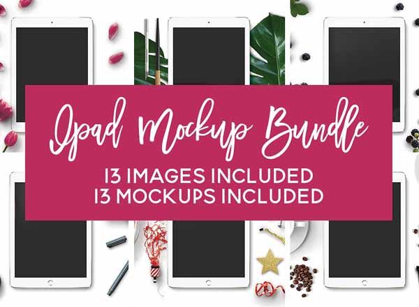 13个iPad Mockups打包[psd]