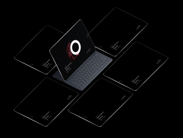 移动设备样机精选：平板电脑iPad Pro样机&场景[兼容PS,Sketch;共10.89GB]