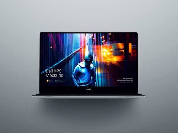 移动设备样机精选：Dell  XPS 超极本样机 [兼容PS,Sketch;共1.9GB]