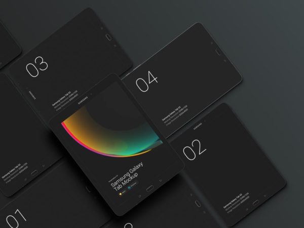 移动设备样机精选：Samsung Galaxy Tab  三星智能平板样机 [兼容PS,Sketch;共3.77GB]