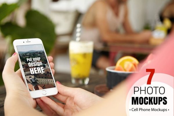 手持iPhone手机样机模板素材 iPhone Mockups