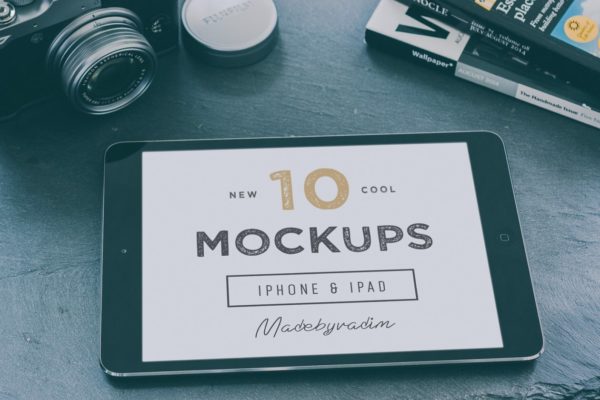10款超酷场景 iPad & iPhone 样机 10 Cool iPad & iPhone mockups