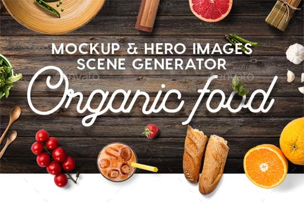 高品质有机食品的展示模型精选&英雄图片 2.49 GB[PSD]