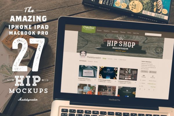 27款高分辨率Apple设备样机合集 27 Hip Apple devices Mockups