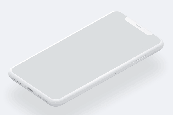 Dribbble 设计师出品：iPhone Xs 矢量样机模板素材