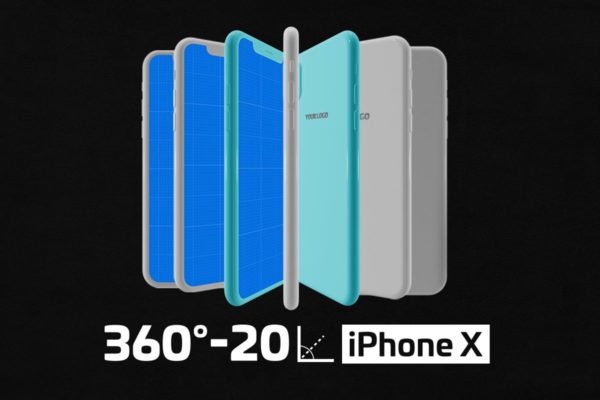 极简主义 iPhone X 样机模板素材 Minimal iPhone Mockup