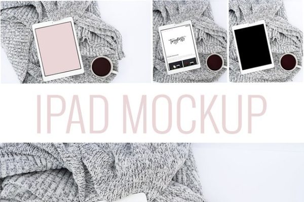 极简主义iPad样机 Stock Photo | Tablet PSD Mockup
