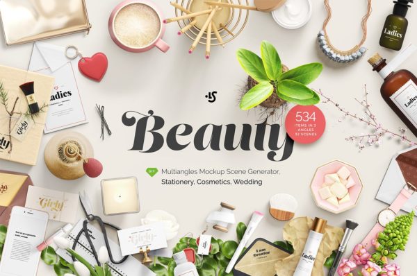 美容化妆女性品牌样机大合集 Beauty, Stationery, Wedding, Cosme..[7.69GB]