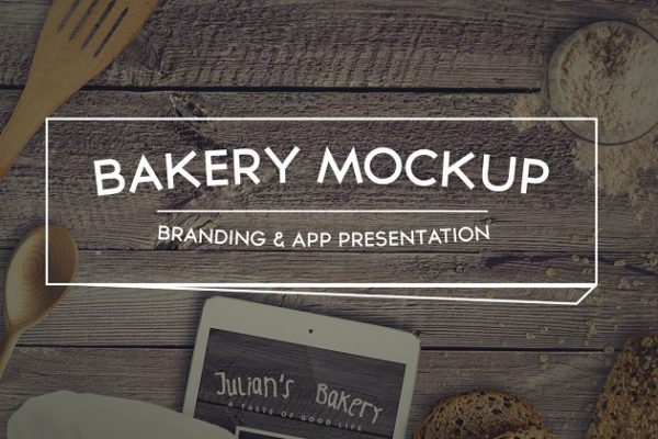 烘培品牌VI样机模板素材 Bakery Mockup