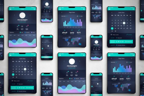 逼真的iPhoneX和iPad设备样机模板素材 iPhone & iPad X Mockup