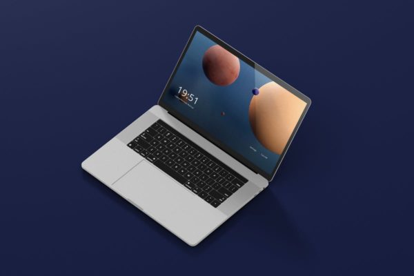 高分辨率笔记本电脑样机 Laptop Screen Mockup