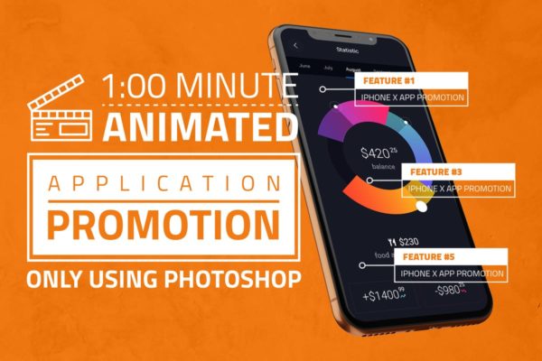 iPhone X手机APP应用设计演示样机模板素材 iPhone X App Promotion