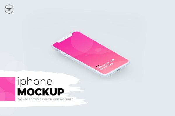 APP应用&移动网页设计预览iPhone X样机模板素材 iPhone X Mockups