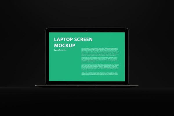 黑色背景MacBook Air笔记本电脑演示样机 Black MacBook Air Mockup