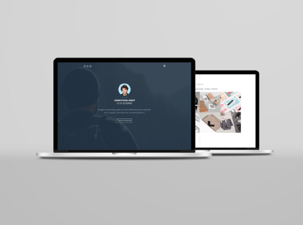 Web设计效果图笔记本电脑屏幕演示样机模板素材 Laptop Mockup Psd