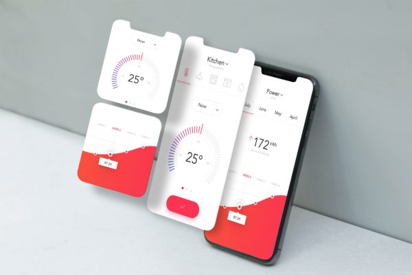 iPhone Xs手机屏幕预览样机模板素材 Cellphone App Mockup