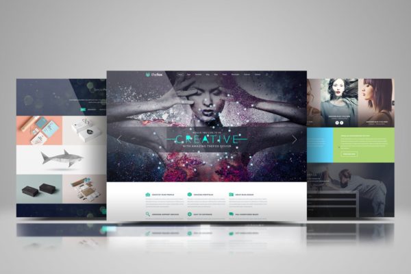 网站设计效果图多视觉预览样机模板素材 Website Display Mockup