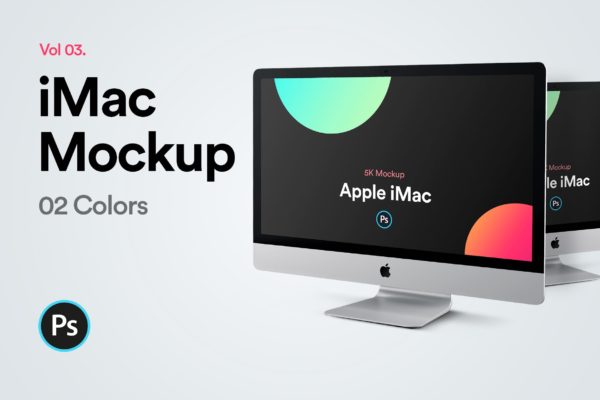 2019款iMac Pro一体机电脑样机模板素材v3 iMac 2019 Mockup Vol 03