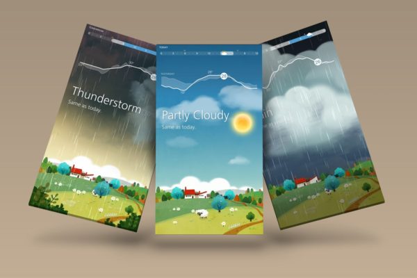 APP应用&手机游戏界面设计效果图样机 Mobile Display Mock-Up