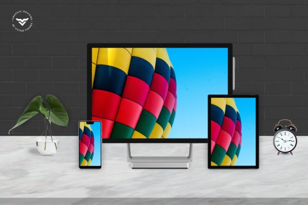 响应式设计多设备预览样机模板素材 Responsive Mockups