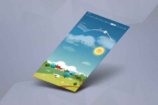 APP应用交互界面设计效果图样机 App Mock up – Isometric Scenes