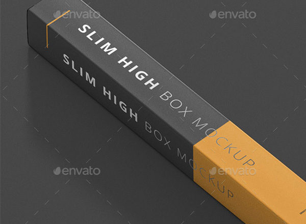 长长的盒子样机展示模板mockups